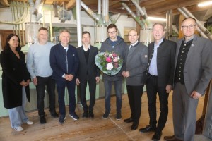 v.l.n.r. Conny Albrecht, Thomas Hacker, Rudolf Sagberger, Martin Willmerdinger, Martin Hacker, Florian Oßner MdB, Herbert Willmerdinger und Dr. Josef Rampl 